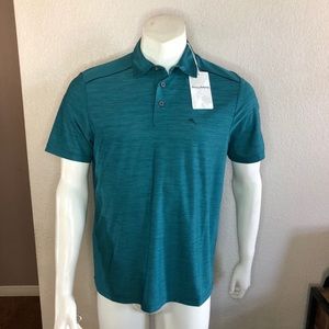 Tommy Bahama Polo Shirt Island Zone Teal Small
